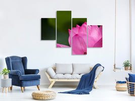 modern-4-piece-canvas-print-marko-lotus-in-pink