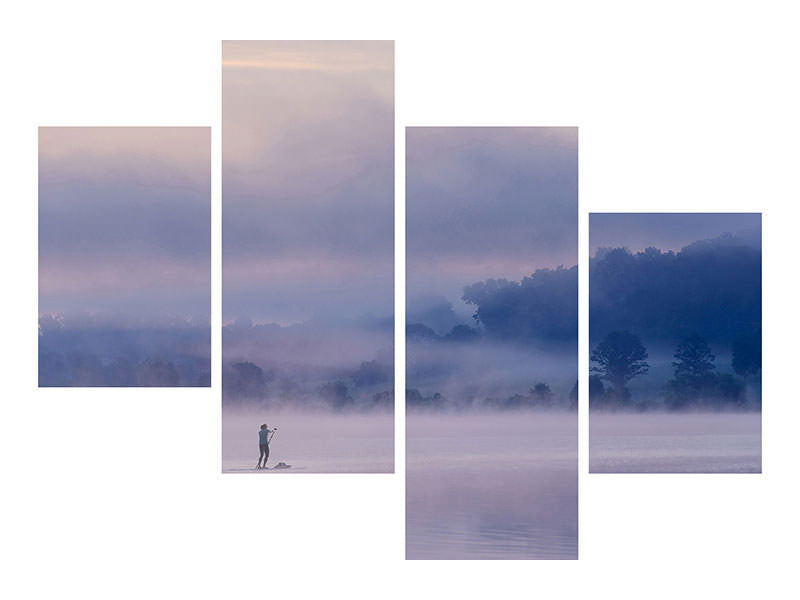 modern-4-piece-canvas-print-misty-lake-iv