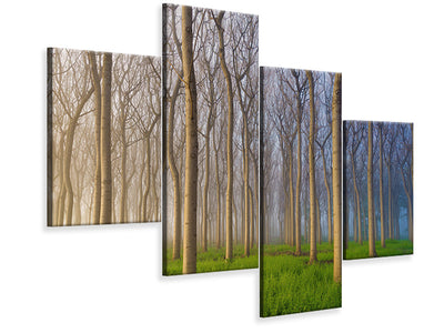 modern-4-piece-canvas-print-morning-of-the-forest