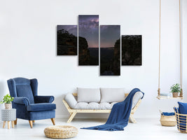 modern-4-piece-canvas-print-night-sky-over-blue-mountains