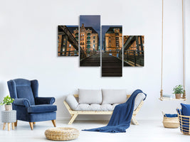 modern-4-piece-canvas-print-on-the-long-bridge