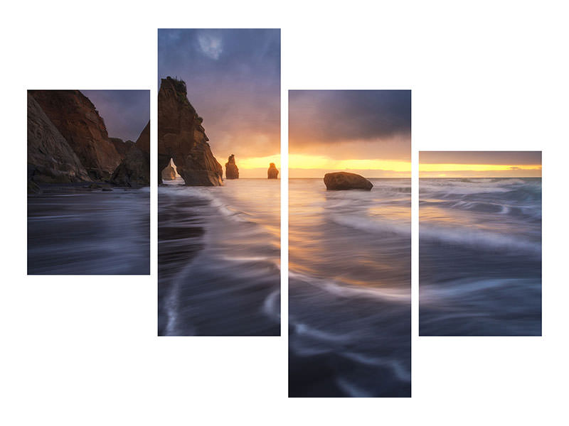 modern-4-piece-canvas-print-raging-tide