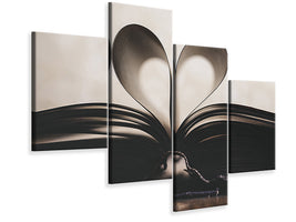 modern-4-piece-canvas-print-retro-paper