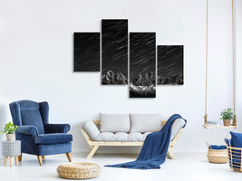 modern-4-piece-canvas-print-starfall-in-the-dolomites