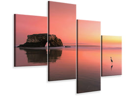 modern-4-piece-canvas-print-sunset-at-the-natural-bridge-ii