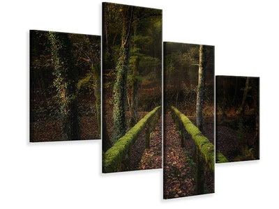 modern-4-piece-canvas-print-the-way-to-the-forest