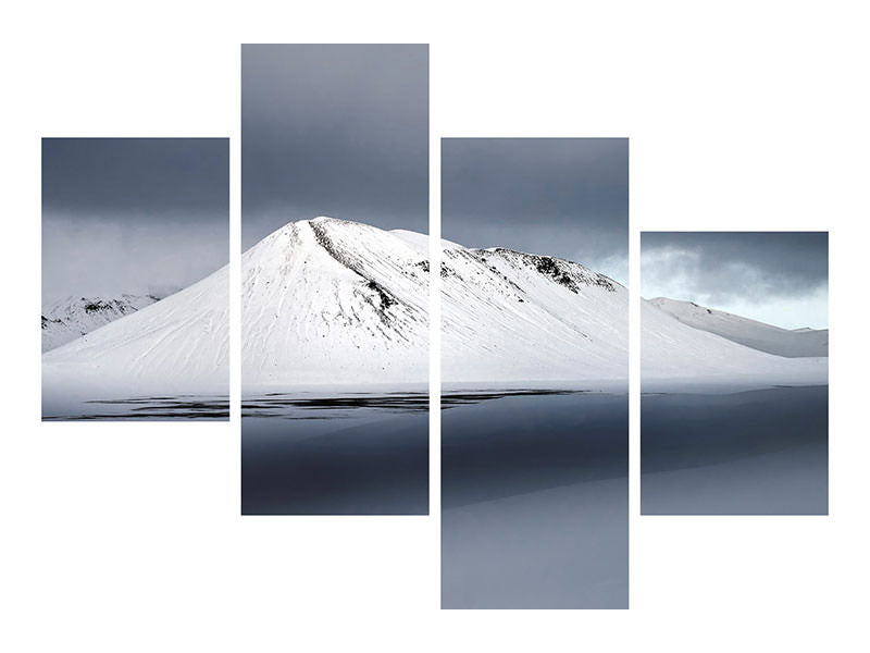 modern-4-piece-canvas-print-the-white-mountain