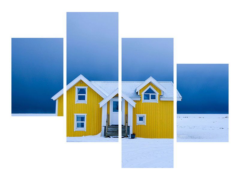 modern-4-piece-canvas-print-the-yellow-house