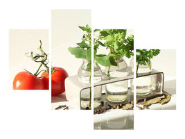 modern-4-piece-canvas-print-tomatoes-and-herbs