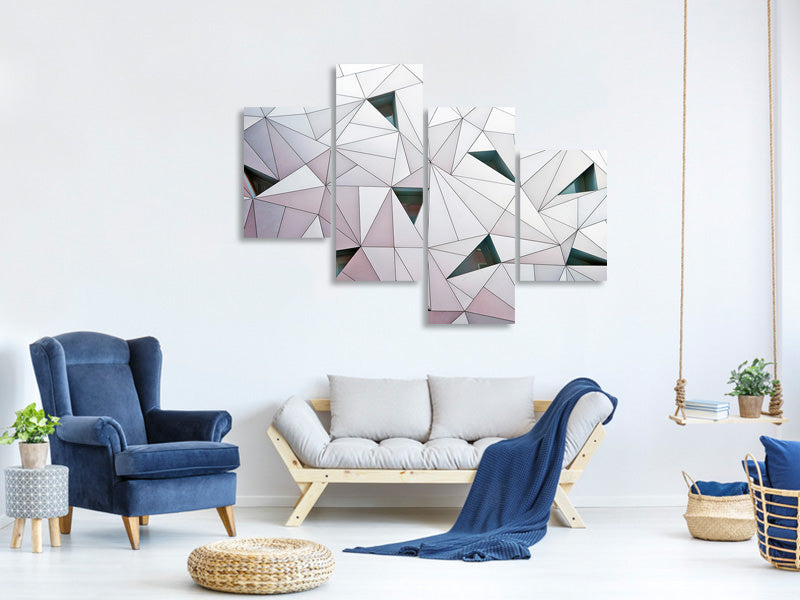 modern-4-piece-canvas-print-triangulation-i