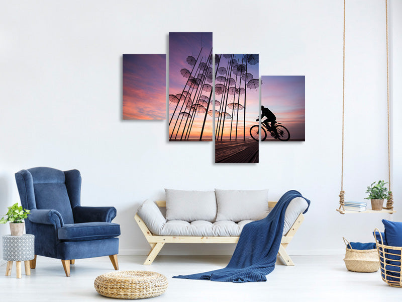 modern-4-piece-canvas-print-umbrellas