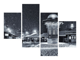modern-4-piece-canvas-print-winter-in-sarajevo