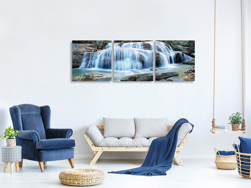 panoramic-3-piece-canvas-print-a-waterfall