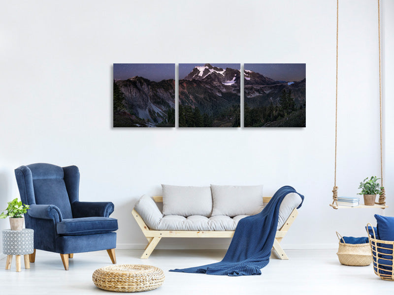 panoramic-3-piece-canvas-print-blood-moon-over-mt-shuksan