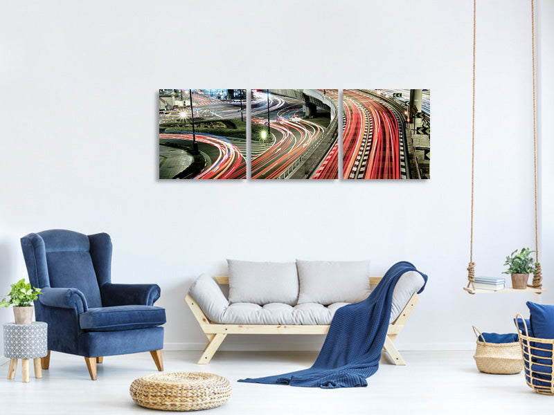 panoramic-3-piece-canvas-print-chaotic-traffic