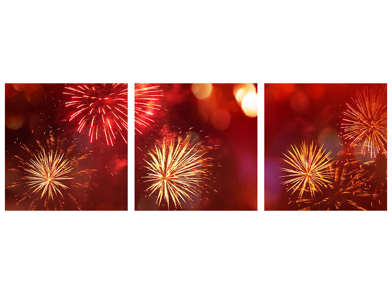 panoramic-3-piece-canvas-print-colorful-fireworks