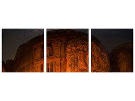panoramic-3-piece-canvas-print-petra-by-night