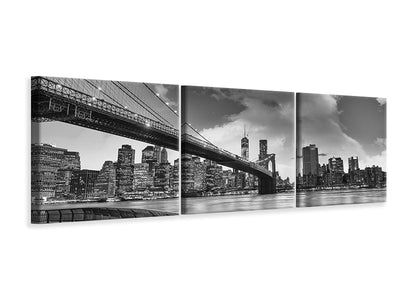 panoramic-3-piece-canvas-print-skyline-black-and-white-photography-brooklyn-bridge-ny