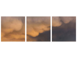 panoramic-3-piece-canvas-print-sunset-clouds