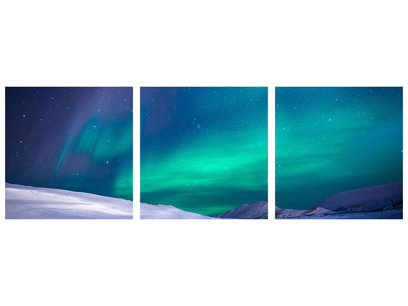 panoramic-3-piece-canvas-print-the-polar-light