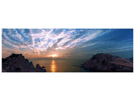 panoramic-canvas-print-moody-sunset-at-the-sea