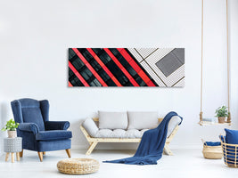 panoramic-canvas-print-red-diagonals