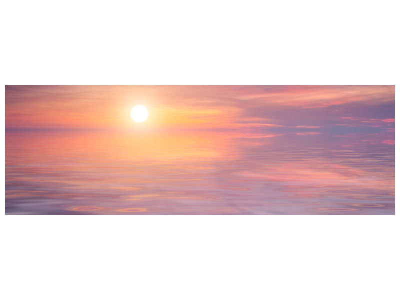 panoramic-canvas-print-sunset-by-the-lake